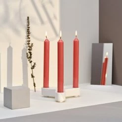 Bougies La Française 12 Bougies Droites 7h Fauve Intense -Bougeoirs Soldes Magasin 12 bougies droites 7h fauve intense 2