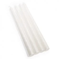 Maisons Du Monde Décorations Lumineuses De Noël 4 Bougies Longues à Paillettes Blanches - Lot De 2