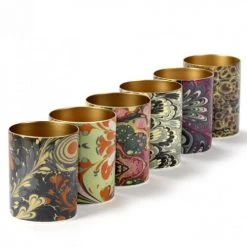 Serax Bougeoirs 6 Photophores Porcelaine Intérieur Or -Bougeoirs Soldes Magasin 6 photophores porcelaine interieur or 1