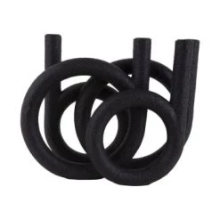 Present Time Bougeoirs Bougeoir 4 Bougies En Polyrésine Terracotta -Bougeoirs Soldes Magasin bougeoir 4 bougies en polyresine noir