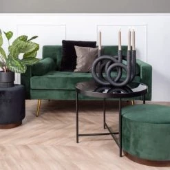 Present Time Bougeoirs Bougeoir 4 Bougies En Polyrésine Noir -Bougeoirs Soldes Magasin bougeoir 4 bougies en polyresine noir 6