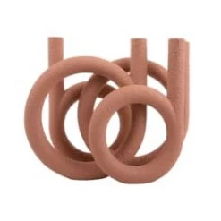 Present Time Bougeoirs Bougeoir 4 Bougies En Polyrésine Blanc -Bougeoirs Soldes Magasin bougeoir 4 bougies en polyresine terracotta 4