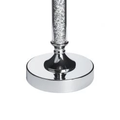 Beliani Bougeoirs Bougeoir à Pied Argenté 41 Cm -Bougeoirs Soldes Magasin bougeoir a pied argente 41 cm 4