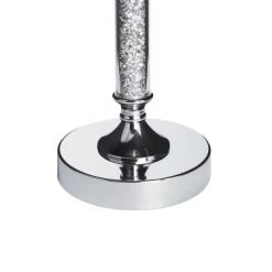 Beliani Bougeoirs Bougeoir à Pied Argenté 48 Cm -Bougeoirs Soldes Magasin bougeoir a pied argente 48 cm 4