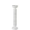 LANADECO Bougeoirs Bougeoir Colonne Africaine Résine Blanc H42,5cm -Bougeoirs Soldes Magasin bougeoir colonne africaine resine blanc h42 5cm