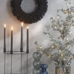 House Of Seasons Bougeoirs Bougeoir De L'avent En Métal Noir -Bougeoirs Soldes Magasin bougeoir de l avent en metal noir 2