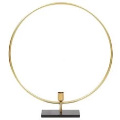 Beliani Bougeoirs Bougeoir Design Noir Et Doré