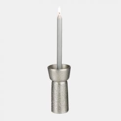 Mica Decorations Bougeoirs Bougeoir En Aluminium Argent Antique H21,5 -Bougeoirs Soldes Magasin bougeoir en aluminium argent antique h21 5 4
