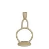 Mica Decorations Bougeoirs Bougeoir En Aluminium Beige H26