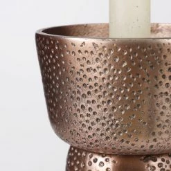 Mica Decorations Bougeoirs Bougeoir En Aluminium Cuivre Antique H21,5 -Bougeoirs Soldes Magasin bougeoir en aluminium cuivre antique h21 5 2