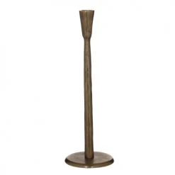 Mica Decorations Bougeoirs Bougeoir En Aluminium Doré Foncé H31