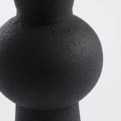 Mica Decorations Bougeoirs Bougeoir En Aluminium Noir H20 -Bougeoirs Soldes Magasin bougeoir en aluminium noir h20 4