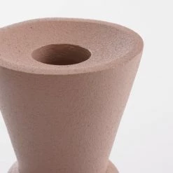 Mica Decorations Bougeoirs Bougeoir En Aluminium Rose H18.5 -Bougeoirs Soldes Magasin bougeoir en aluminium rose h18 5 2