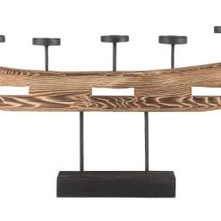 Beliani Bougeoirs Bougeoir En Bois