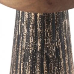 Zago Bougeoirs Bougeoir En Bois De Manguier Et Métal Noir Et Or S -Bougeoirs Soldes Magasin bougeoir en bois de manguier et metal noir et or s 2