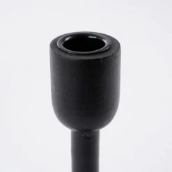 Mica Decorations Bougeoirs Bougeoir En Bois De Manguier Noir H21 -Bougeoirs Soldes Magasin bougeoir en bois de manguier noir h21 2