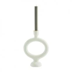 Madam Stoltz Bougeoirs Bougeoir En Grès Blanc -Bougeoirs Soldes Magasin bougeoir en gres blanc 5