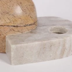 Mica Decorations Bougeoirs Bougeoir En Marbre Marron -Bougeoirs Soldes Magasin bougeoir en marbre marron 1