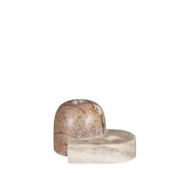 Mica Decorations Bougeoirs Bougeoir En Marbre Marron -Bougeoirs Soldes Magasin bougeoir en marbre marron 3