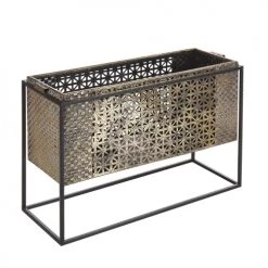 Beliani Bougeoirs Bougeoir En Métal Doré 41 X 26 Cm -Bougeoirs Soldes Magasin bougeoir en metal dore 41 x 26 cm 2