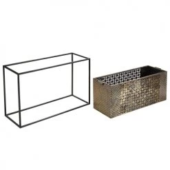 Beliani Bougeoirs Bougeoir En Métal Doré 41 X 26 Cm -Bougeoirs Soldes Magasin bougeoir en metal dore 41 x 26 cm 3