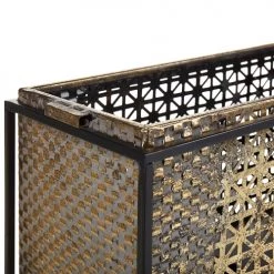 Beliani Bougeoirs Bougeoir En Métal Doré 41 X 26 Cm -Bougeoirs Soldes Magasin bougeoir en metal dore 41 x 26 cm 5