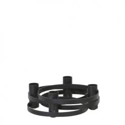 House Of Seasons Bougeoirs Bougeoir En Métal Noir D21