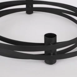 House Of Seasons Bougeoirs Bougeoir En Métal Noir D21 -Bougeoirs Soldes Magasin bougeoir en metal noir d21 3