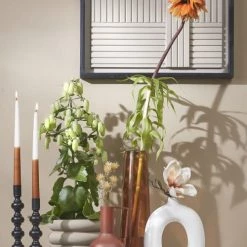 Mica Decorations Bougeoirs Bougeoir En Métal Noir H26 -Bougeoirs Soldes Magasin bougeoir en metal noir h26 2