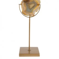 Dutchbone Bougeoirs Bougeoir En Pierre Jaune