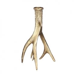 House Of Seasons Bougeoirs Bougeoir En Polyrésine Doré