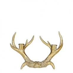 House Of Seasons Bougeoirs Bougeoir En Polyrésine Doré