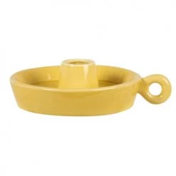 Maisons Du Monde Bougeoirs Bougeoir En Porcelaine Jaune