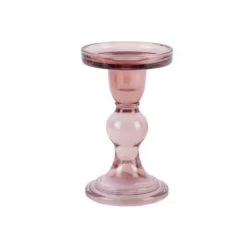 Present Time Bougeoirs Bougeoir En Verre Glass Art Pour Bougie Large
