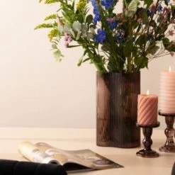 Present Time Bougeoirs Bougeoir En Verre Glass Art Pour Bougie Large -Bougeoirs Soldes Magasin bougeoir en verre glass art pour bougie large 6