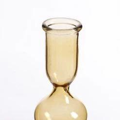 Mica Decorations Bougeoirs Bougeoir En Verre Jaune Clair H23 -Bougeoirs Soldes Magasin bougeoir en verre jaune clair h23 3