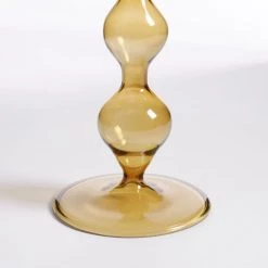 Mica Decorations Bougeoirs Bougeoir En Verre Jaune Clair H33 -Bougeoirs Soldes Magasin bougeoir en verre jaune clair h33 5