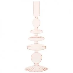 Maisons Du Monde Bougeoirs Bougeoir En Verre Rose