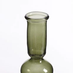 Mica Decorations Bougeoirs Bougeoir En Verre Vert Foncé H23 -Bougeoirs Soldes Magasin bougeoir en verre vert fonce h23 2
