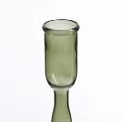 Mica Decorations Bougeoirs Bougeoir En Verre Vert Foncé H33 -Bougeoirs Soldes Magasin bougeoir en verre vert fonce h33 2