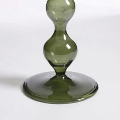 Mica Decorations Bougeoirs Bougeoir En Verre Vert Foncé H33 -Bougeoirs Soldes Magasin bougeoir en verre vert fonce h33 3