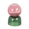 Maisons Du Monde Bougeoirs Bougeoir Globe En Verre Rose Et Vert - Lot De 2 -Bougeoirs Soldes Magasin bougeoir globe en verre rose et vert 1000 0 40 223941 1
