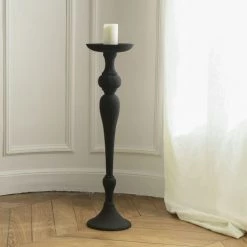 Passage Vernet Bougeoirs Bougeoir Haut XXL Métal Noir -Bougeoirs Soldes Magasin bougeoir haut xxl metal noir 1