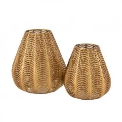 LANADECO Bougeoirs Bougeoir Métal Or H39cm -Bougeoirs Soldes Magasin bougeoir metal or h39cm 3