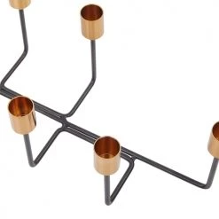 Beliani Bougeoirs Bougeoir Noir Et Doré 6 Bougies -Bougeoirs Soldes Magasin bougeoir noir et dore 6 bougies 11