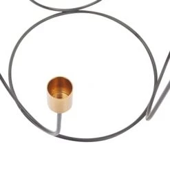 Beliani Bougeoirs Bougeoir Noir Et Doré 6 Bougies -Bougeoirs Soldes Magasin bougeoir noir et dore 6 bougies 5