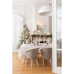 LANADECO Bougeoirs Bougeoir Perles Verre Transparent H32cm -Bougeoirs Soldes Magasin bougeoir perles verre transparent h32cm 3