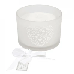 Maisons Du Monde Bougies Bougie 3 Mèches Cœur Blanche