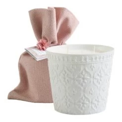 Mathilde M Bougies Bougie 3 Mèches Palazzo Bello - Fleur De Coton -Bougeoirs Soldes Magasin bougie 3 meches palazzo bello marquise