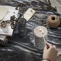 Lene Bjerre Bougies Bougie Adrien H12.5 Cm -Bougeoirs Soldes Magasin bougie adrien h12 5 cm 1